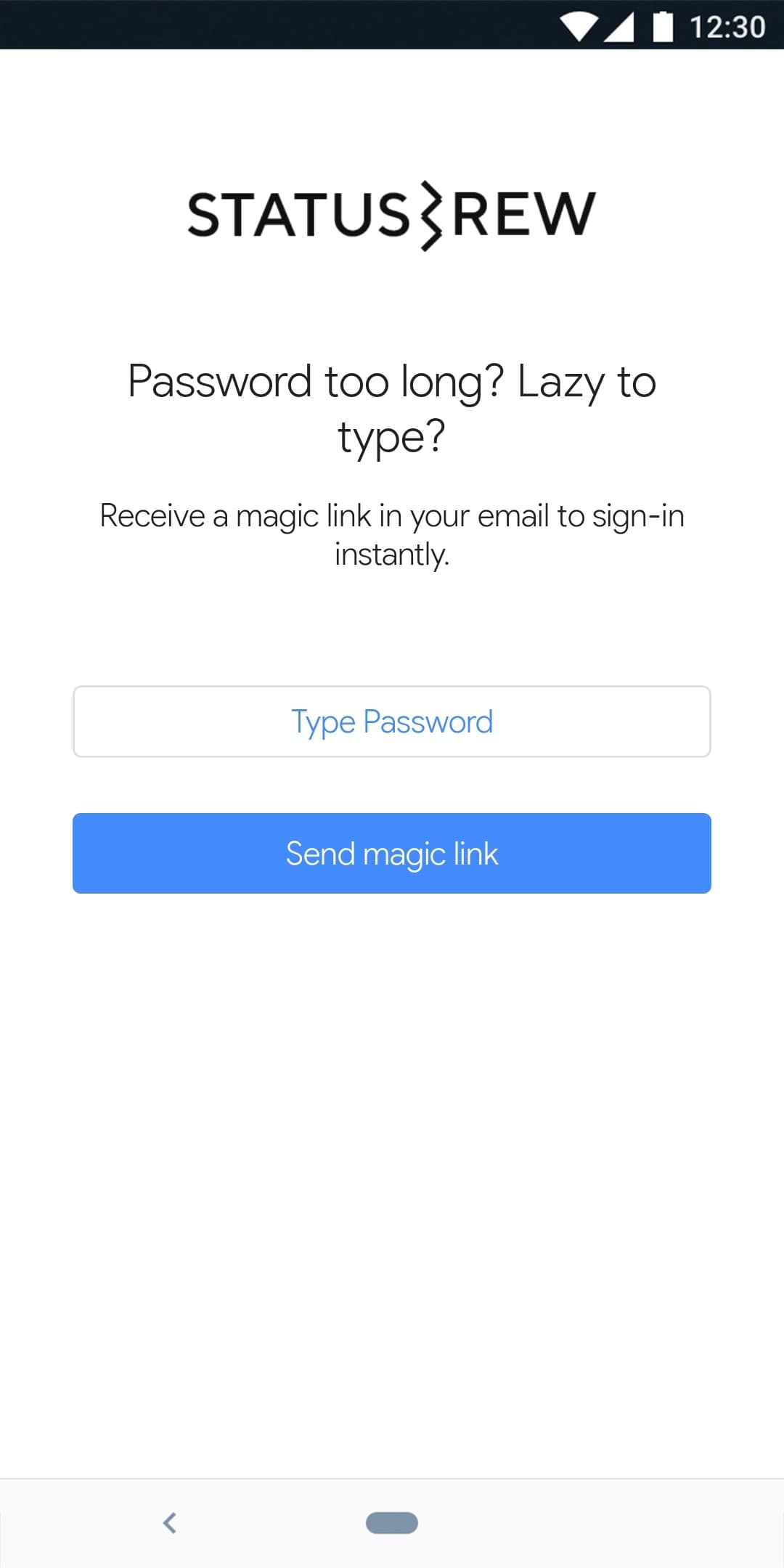 Send Magic Link (On Mobile)