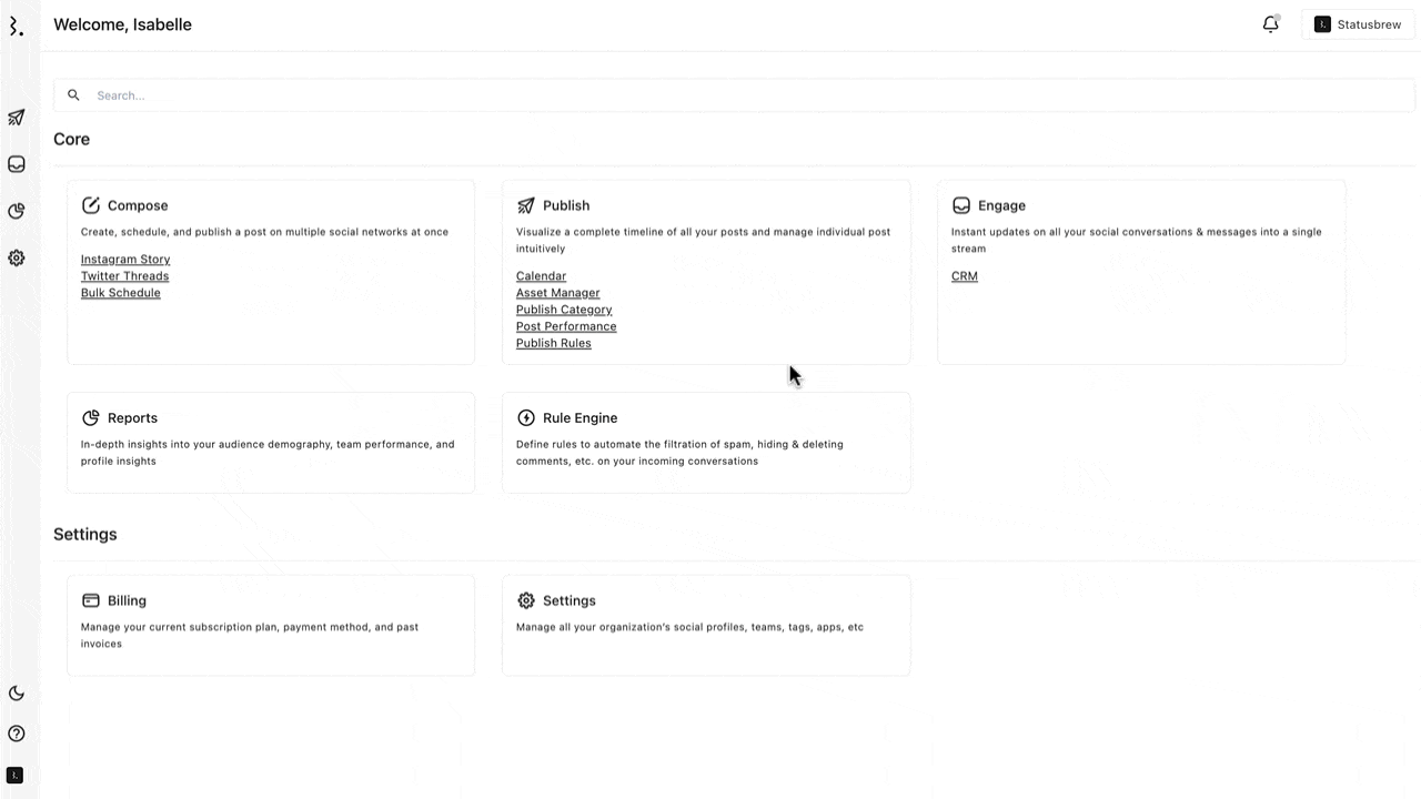 How to Create Publish category