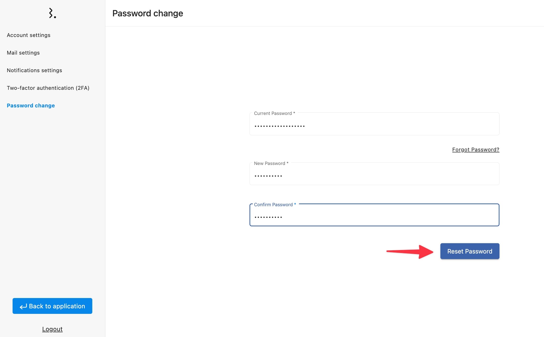 Reset Password