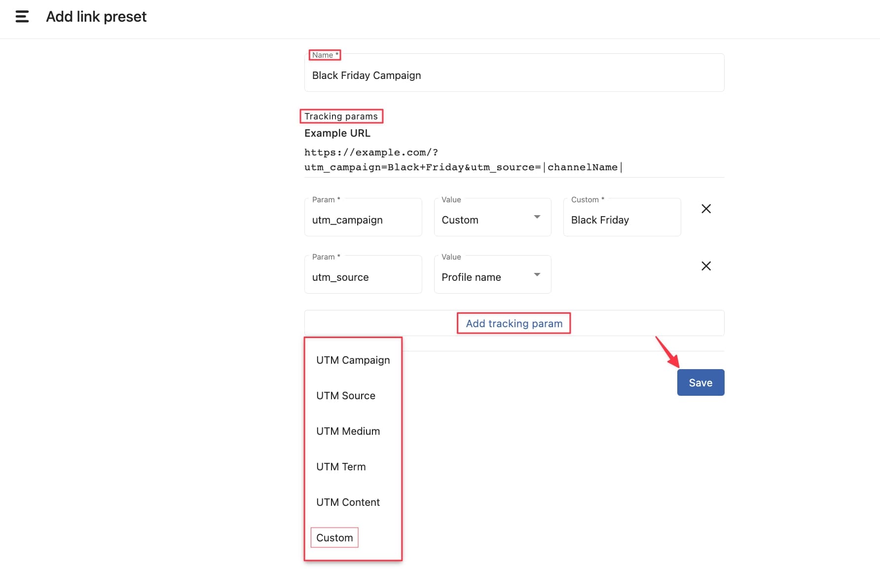 Preset Parameters