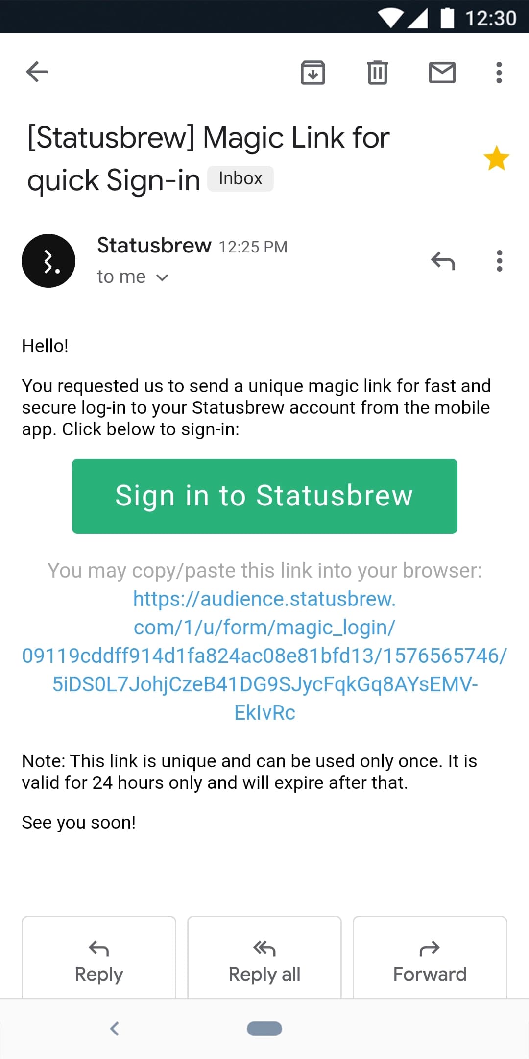 Sign in to Statusbrew 2