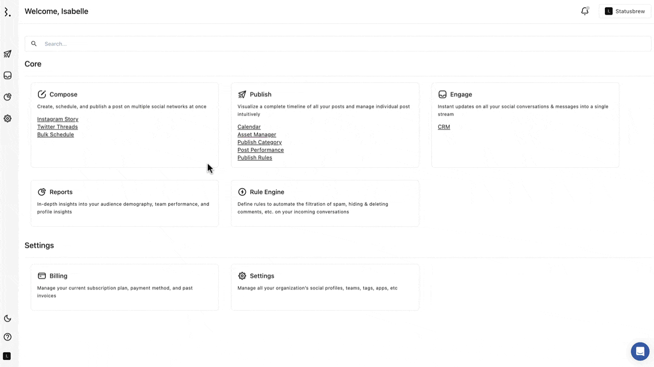 Using Publish Category in Compose