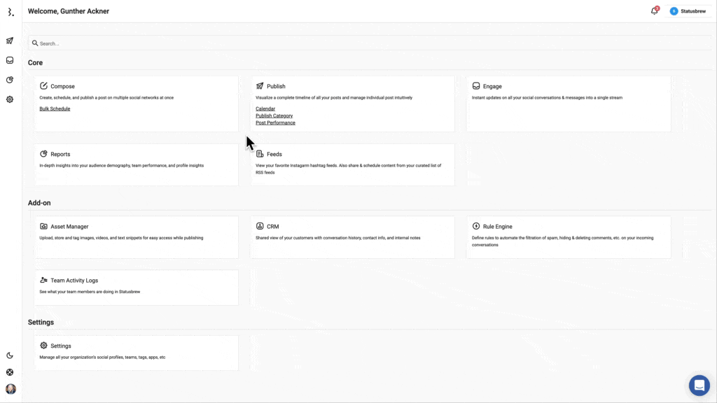 Scheduling GMB Posts In Statusbrew