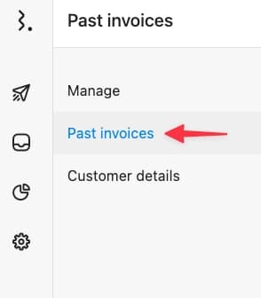 Accessing Past Invoices