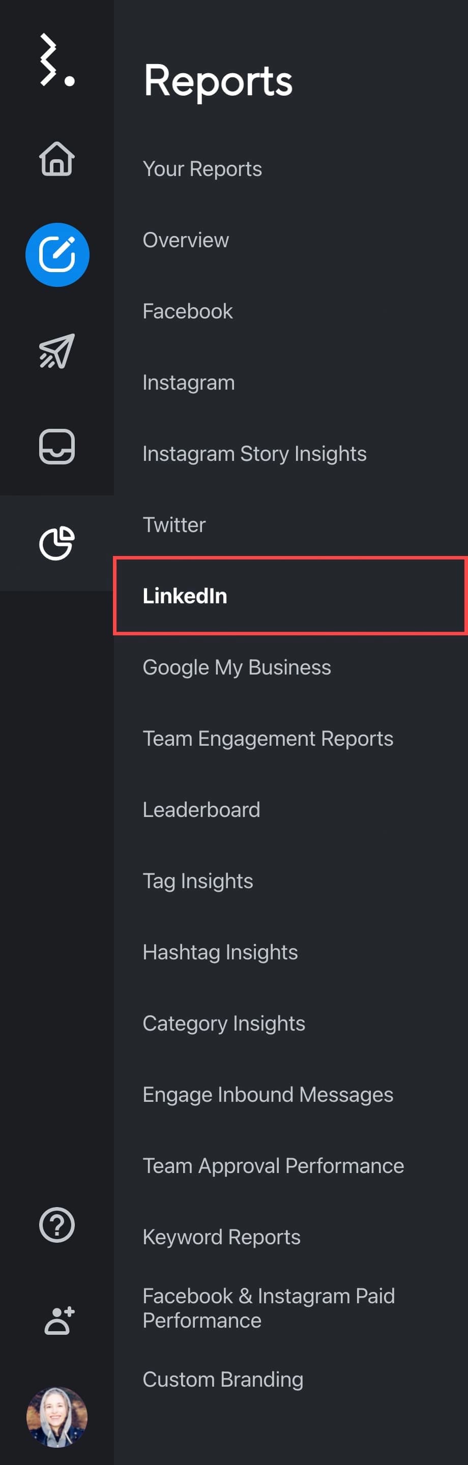 LinkedIn Report (Old UI)