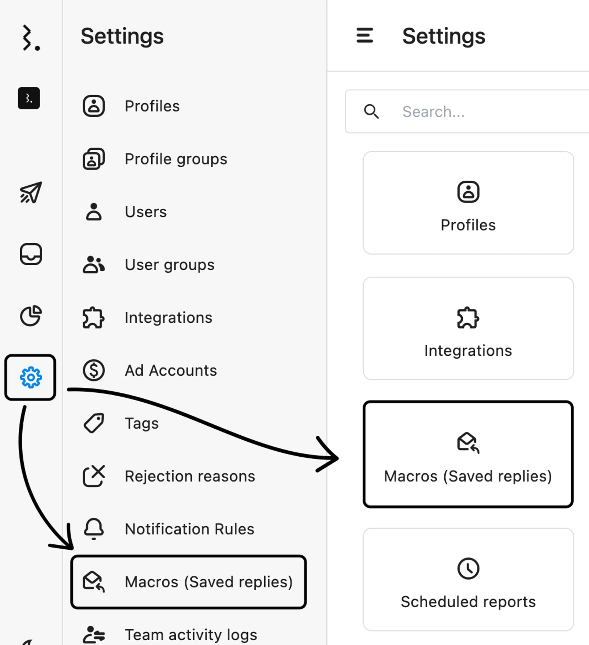 Macros setting reworked