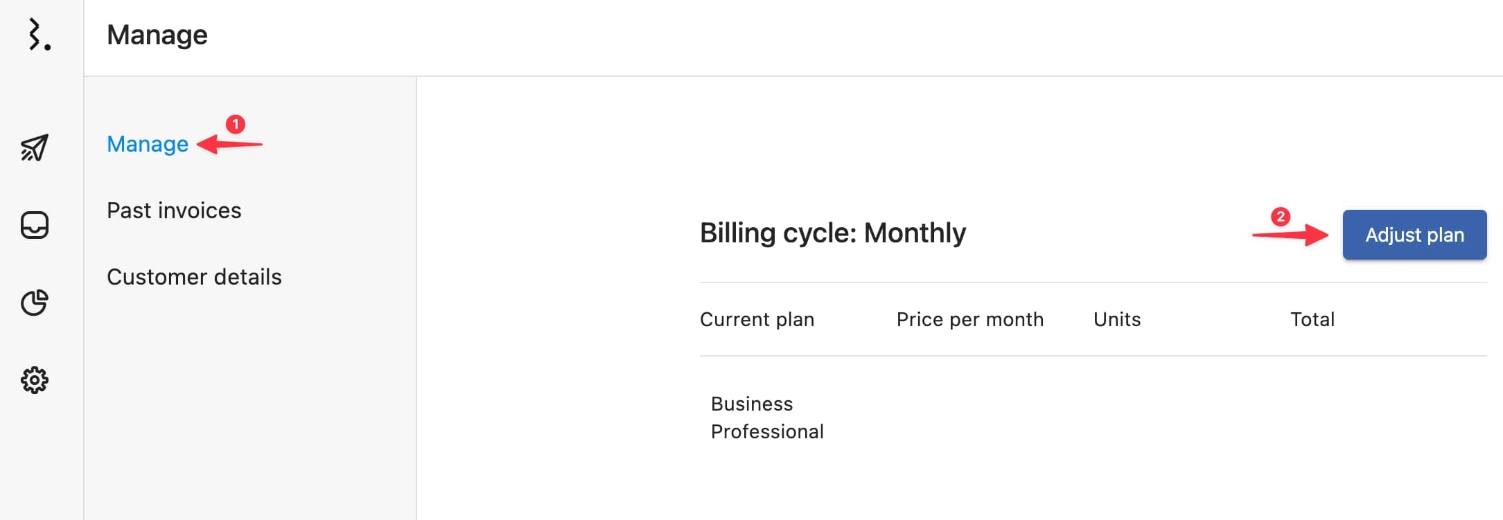 Changing Current Plan