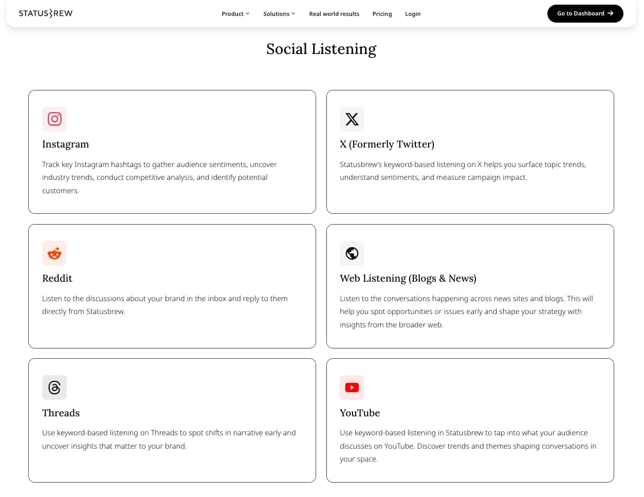 Statusbrew-listening