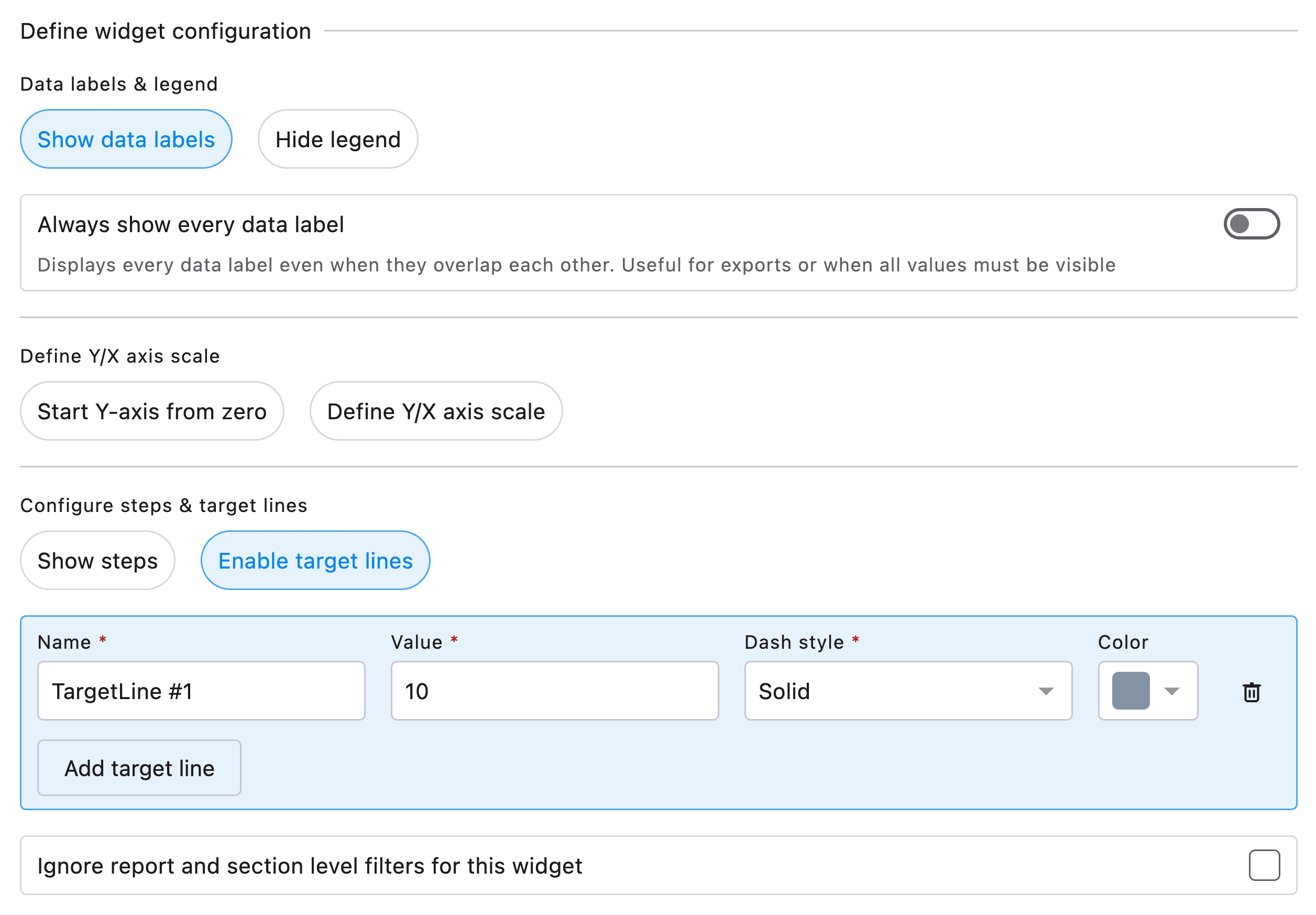 Widget-configuration
