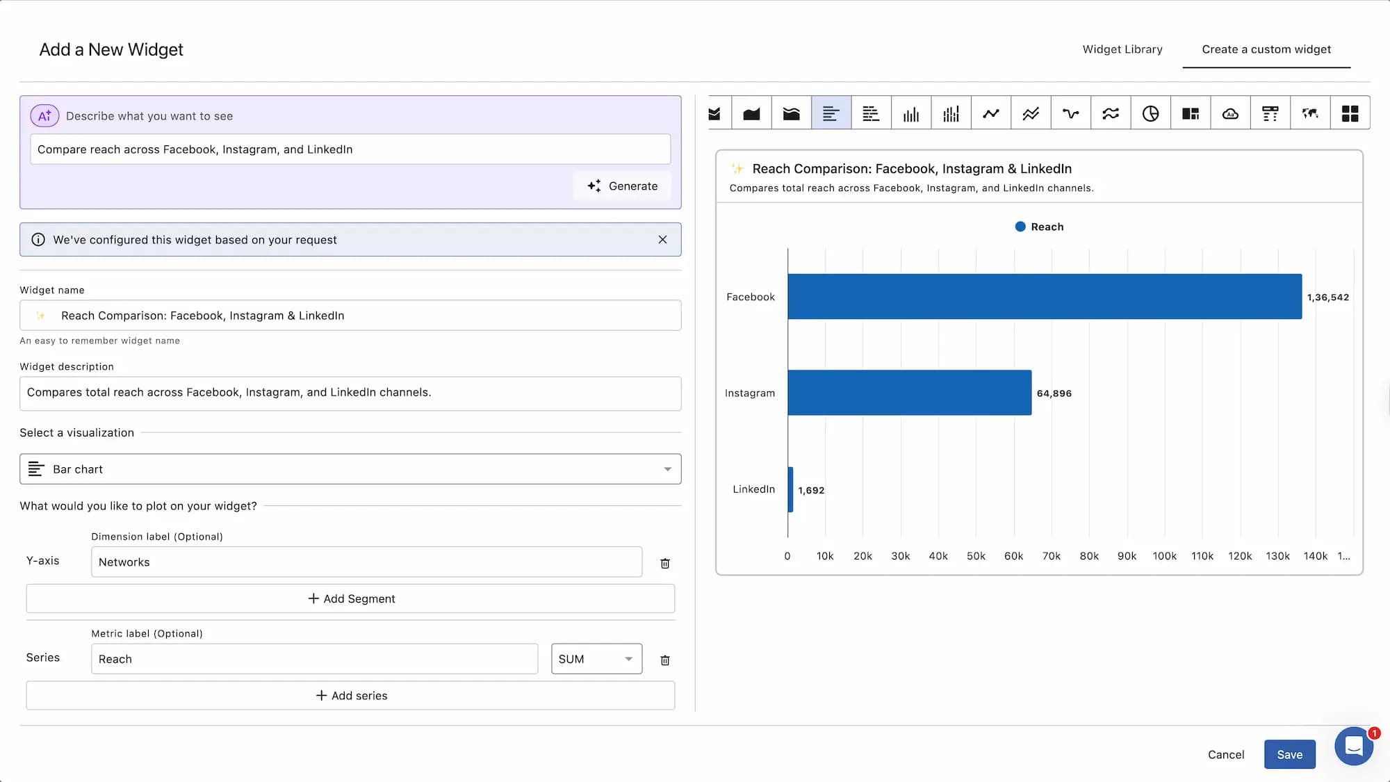 ai-reach-and-impressions-widget-creation-in-plain-language