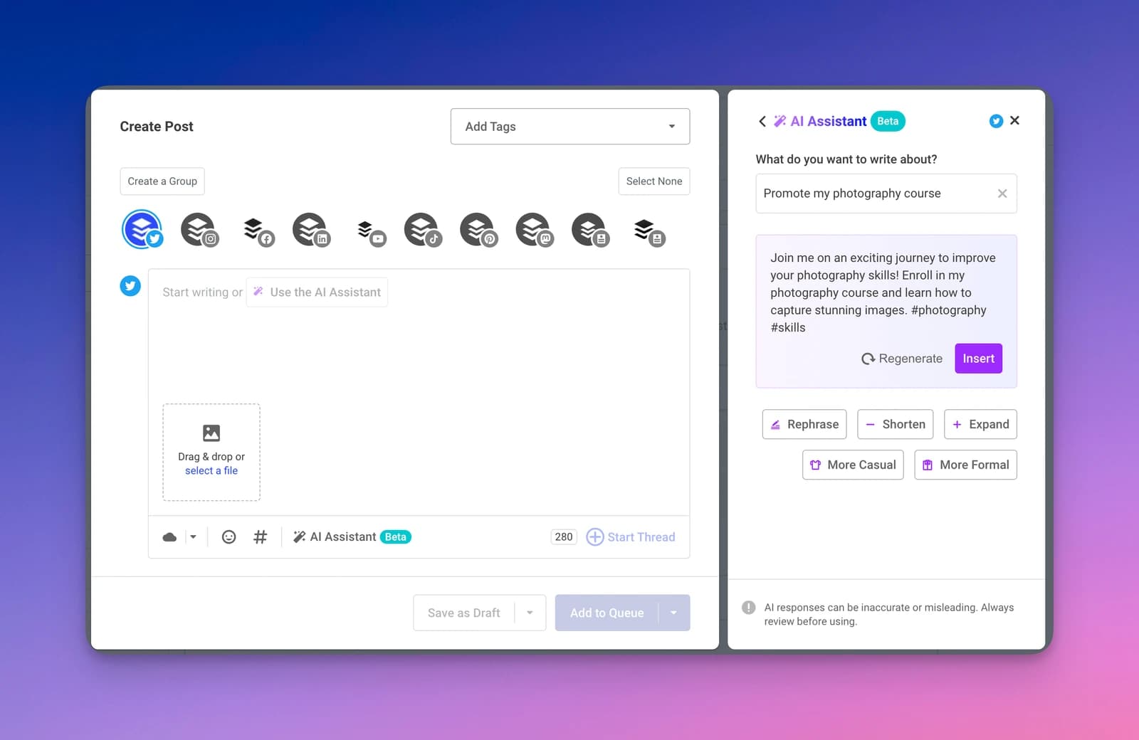buffer-schedule