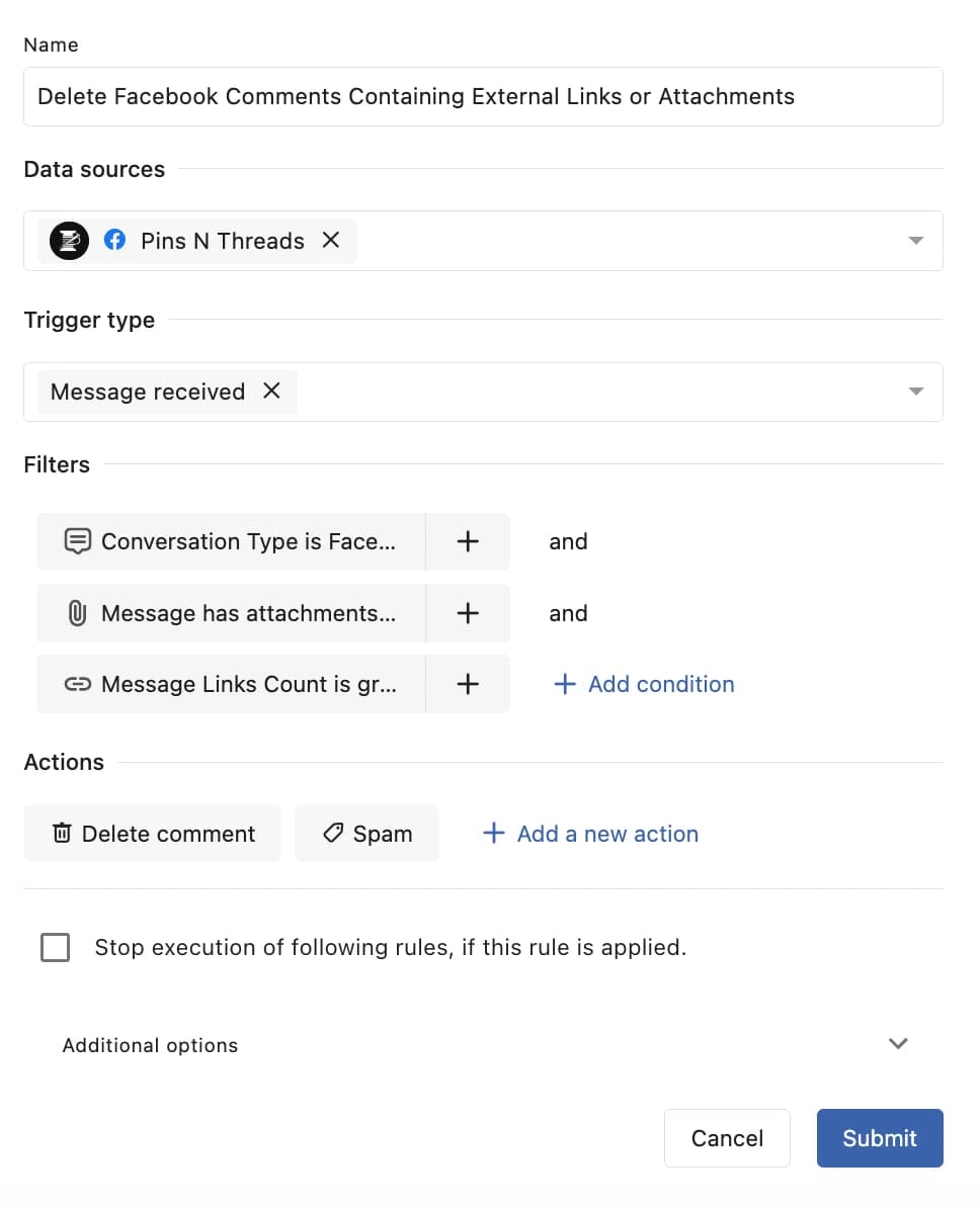 automation-to-delete-facebook-comments-containing-external-links-or-attachments