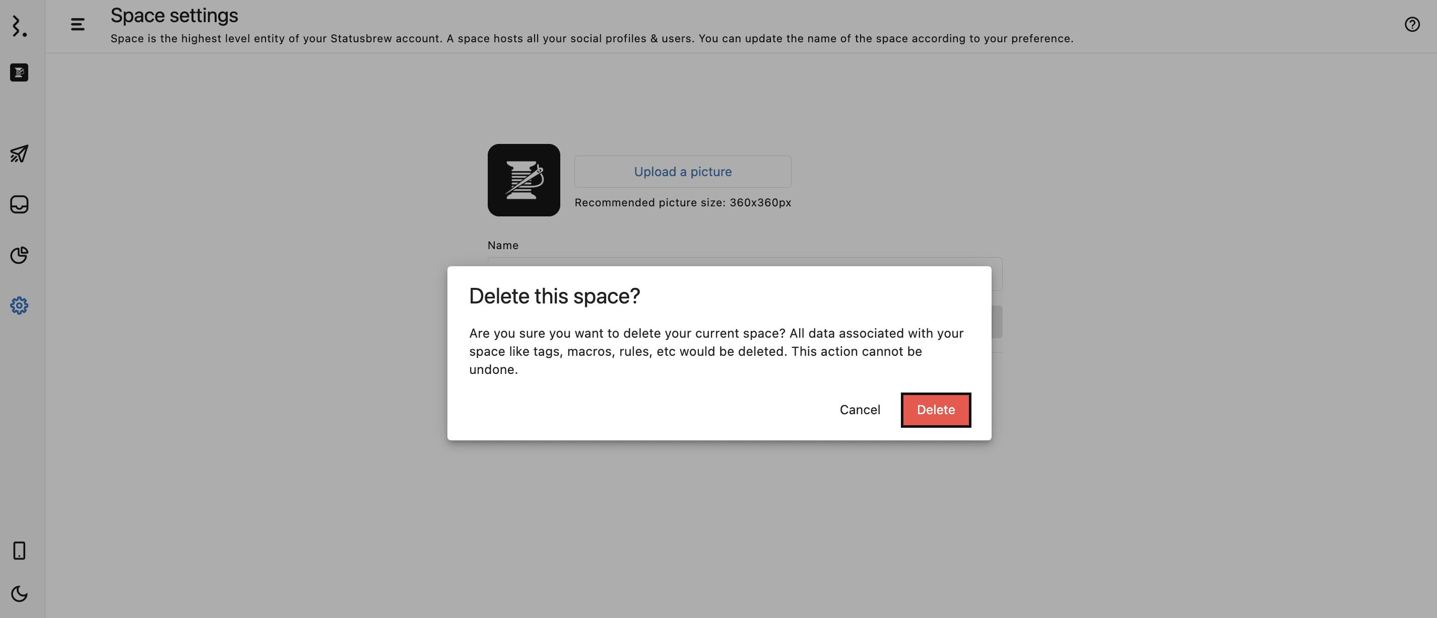 Delete The Space