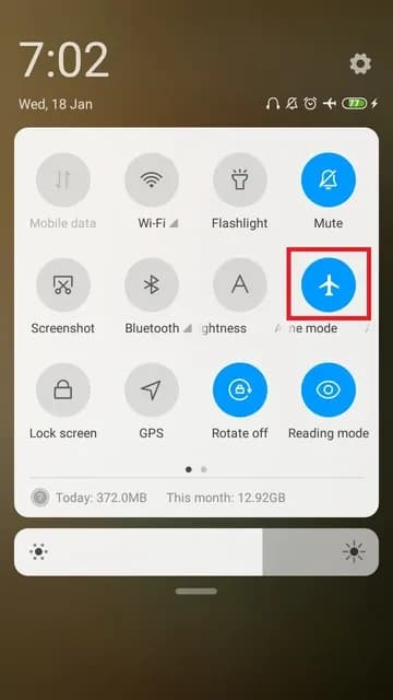 Switch To Airplane Mode